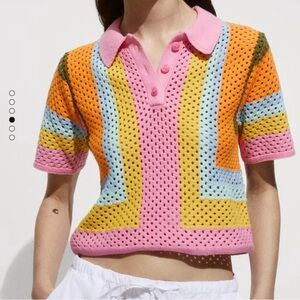 Mango crochet top